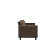 Lifestyle Solutions Harvard Sofa in Brown Microfiber Upholstery