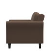 Lifestyle Solutions Harvard Chair in Brown Microfiber Upholstery