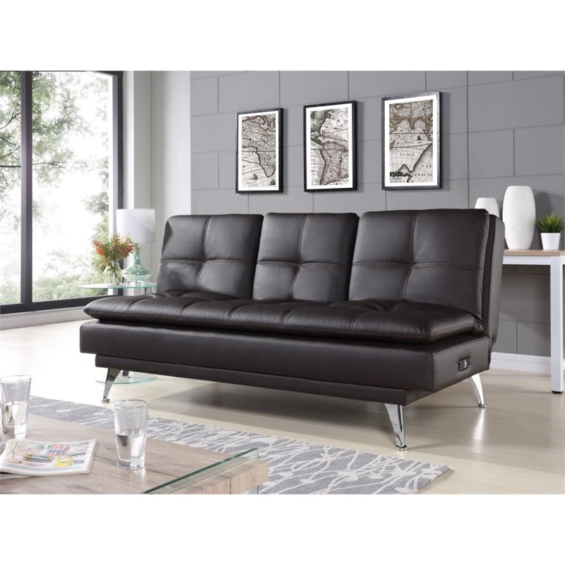 Relax-A-Lounger Imperial Sleeper Sofa in Black - RA-MKZS3B2001-P