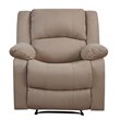 Relax-A-Lounger Dayton Recliner in Beige Microfiber Upholstery