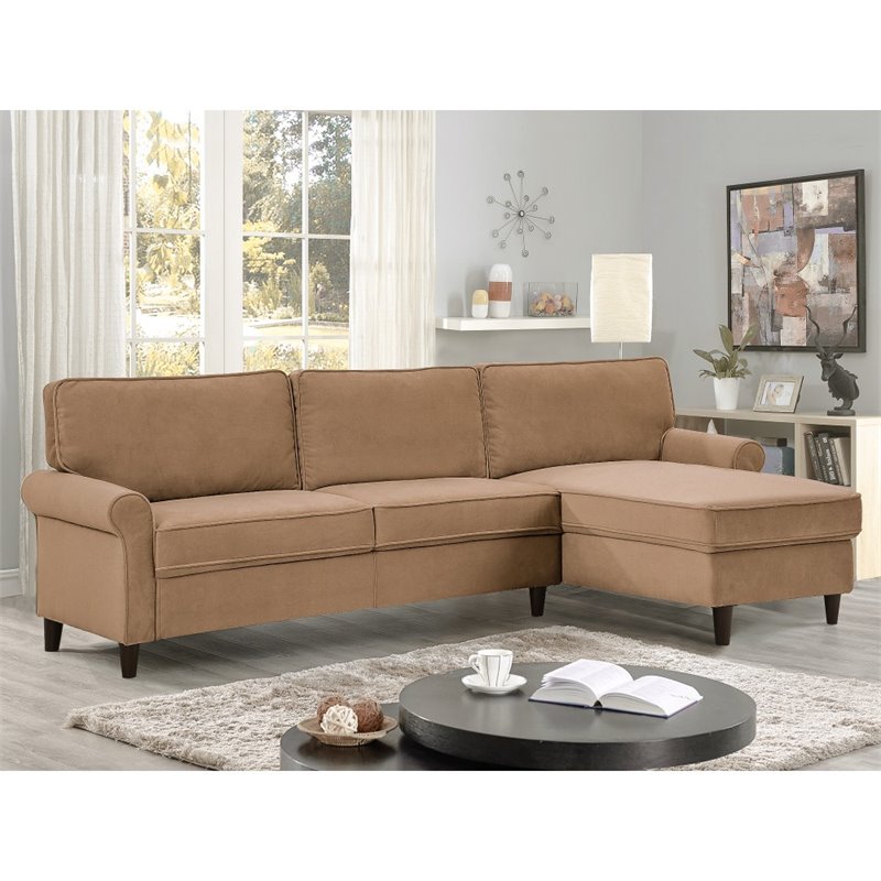 Lifestyle Solutions Arnina Sectional Sofa Set In Dove