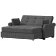 Serta Henley Queen Convertible Sofa in Gray Fabric Upholstery