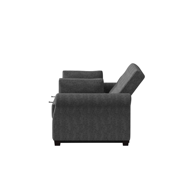 Serta Henley Queen Convertible Sofa in Gray Fabric Upholstery