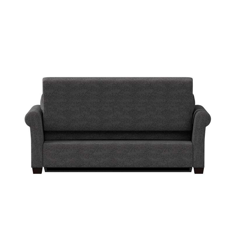 Serta Henley Queen Convertible Sofa in Gray Fabric Upholstery