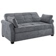 Serta Henley Queen Convertible Sofa in Gray Fabric Upholstery