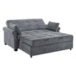 Serta Henley Queen Convertible Sofa in Gray Fabric Upholstery