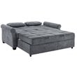 Serta Henley Queen Convertible Sofa in Gray Fabric Upholstery