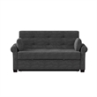Serta Henley Queen Convertible Sofa in Gray Fabric Upholstery