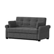 Serta Henley Queen Convertible Sofa in Gray Fabric Upholstery