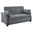 Serta Henley Queen Convertible Sofa in Gray Fabric Upholstery