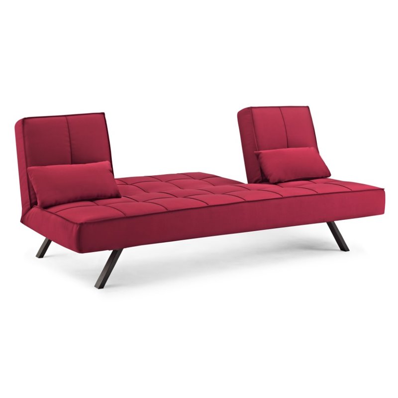 Serta Carmel Outdoor Convertible Sofa in Crimson Red