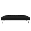 Serta Carson Tufted Sleeper Sofa in Black Fabric Upholstery