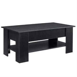 lifestyle solutions chesterfield lift top wood coffee table in black