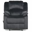 Relax A Lounger Phillip Recliner in Dark Gray Fabric Upholstery