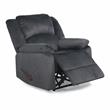 Relax A Lounger Phillip Recliner in Dark Gray Fabric Upholstery