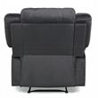 Relax A Lounger Phillip Recliner in Dark Gray Fabric Upholstery