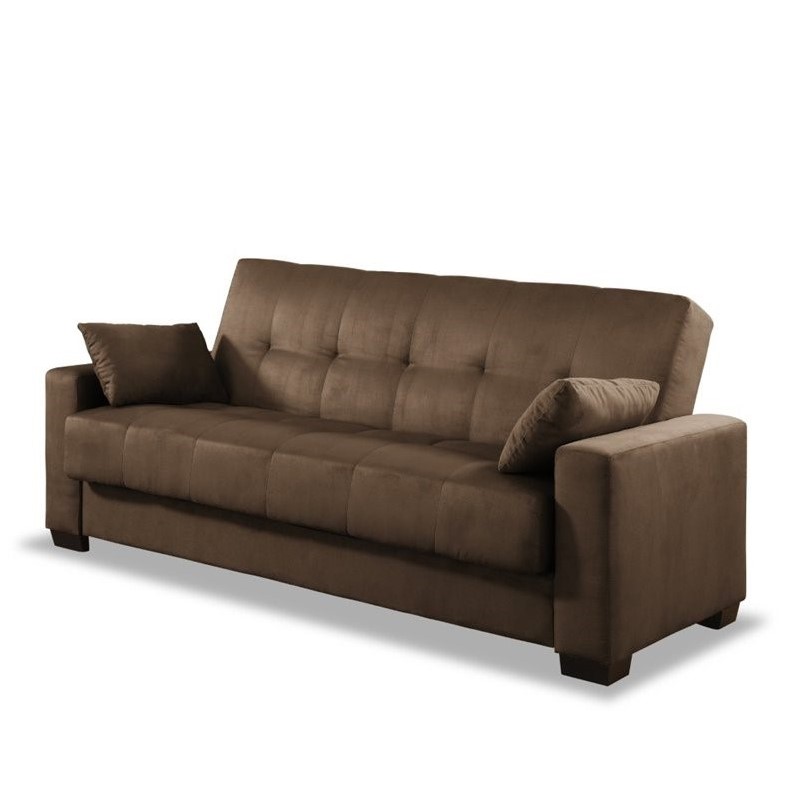 Lifestyle Solutions Napa Casual Convertible Sofa in Java ...