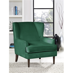 lifestyle solutions charles armchair in green fabric upholstery