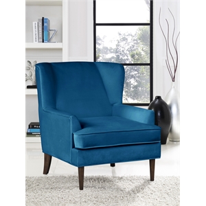 lifestyle solutions charles armchair in navy fabric upholstery