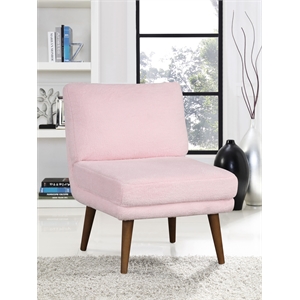 lifestyle solutions dalton accent chair in pink fabric upholstery