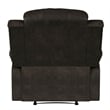 Relax A Lounger Dorian Recliner in Dark Brown Faux Leather Upholstery