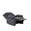 Relax A Lounger Dorian Standard Recliner in Gray Fabric Upholstery