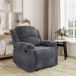 Relax A Lounger Dorian Standard Recliner in Gray Fabric Upholstery