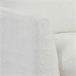 Lifestyle Solutions Victor Accent Chair in Cream Fabric and Brown Legs