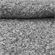 Lifestyle Solutions Monet Ottoman in Gray Fabric Upholstery