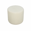 Lifestyle Solutions Monet Ottoman in White Fabric Upholstery