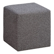 Lifestyle Solutions Vienna Ottoman in Gray Fabric Upholstery