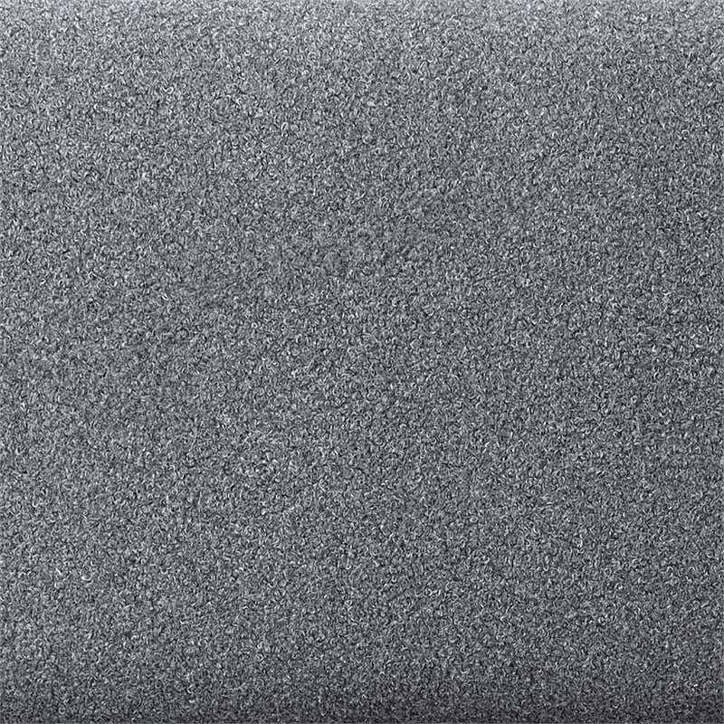 Lifestyle Solutions Lisse Ottoman in Gray Fabric Upholstery