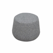 Lifestyle Solutions Lisse Ottoman in Gray Fabric Upholstery