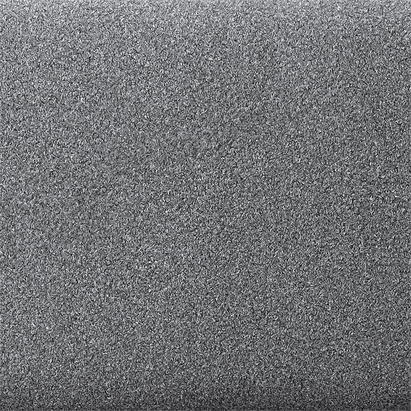 Lifestyle Solutions Lisse Ottoman in Gray Fabric Upholstery
