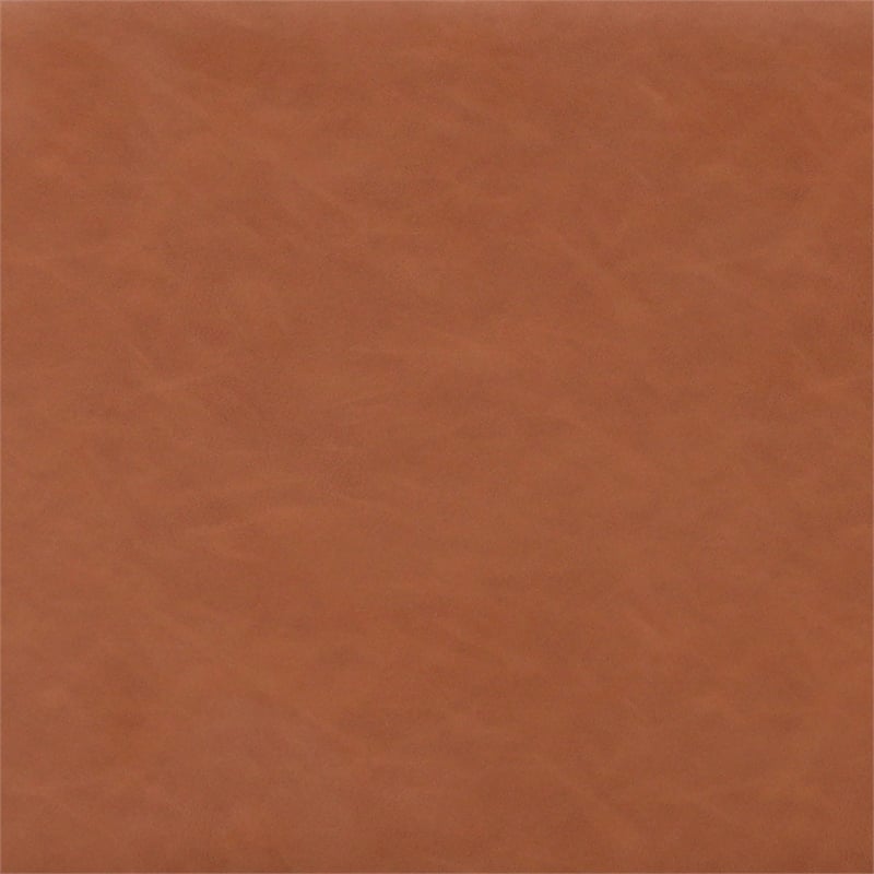 Serta Finley Stationary Loveseat in Brown Faux Leather Upholstery