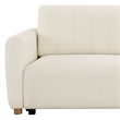 Serta Garland Convertible Sofa in Ivory Fabric Upholstery