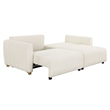Serta Garland Convertible Sofa in Ivory Fabric Upholstery