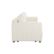 Serta Garland Convertible Sofa in Ivory Fabric Upholstery