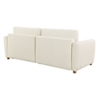 Serta Garland Convertible Sofa in Ivory Fabric Upholstery