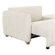 Serta Garland Convertible Sofa in Ivory Fabric Upholstery
