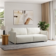 Serta Garland Convertible Sofa in Ivory Fabric Upholstery