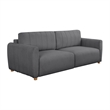 Serta Garland Convertible Sofa in Charcoal Gray Fabric Upholstery