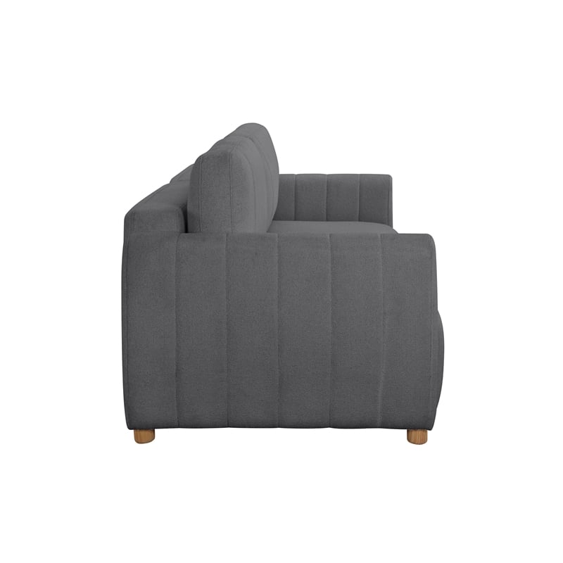 Serta Garland Convertible Sofa in Charcoal Gray Fabric Upholstery