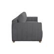 Serta Garland Convertible Sofa in Charcoal Gray Fabric Upholstery