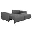 Serta Garland Convertible Sofa in Charcoal Gray Fabric Upholstery