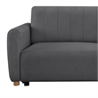 Serta Garland Convertible Sofa in Charcoal Gray Fabric Upholstery