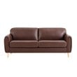 Serta Dublin Stationary Sofa in Brown Fabric Upholstery