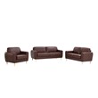 Serta Dublin Stationary Sofa in Brown Fabric Upholstery