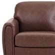 Serta Dublin Stationary Sofa in Brown Fabric Upholstery