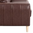 Serta Dublin Stationary Sofa in Brown Fabric Upholstery